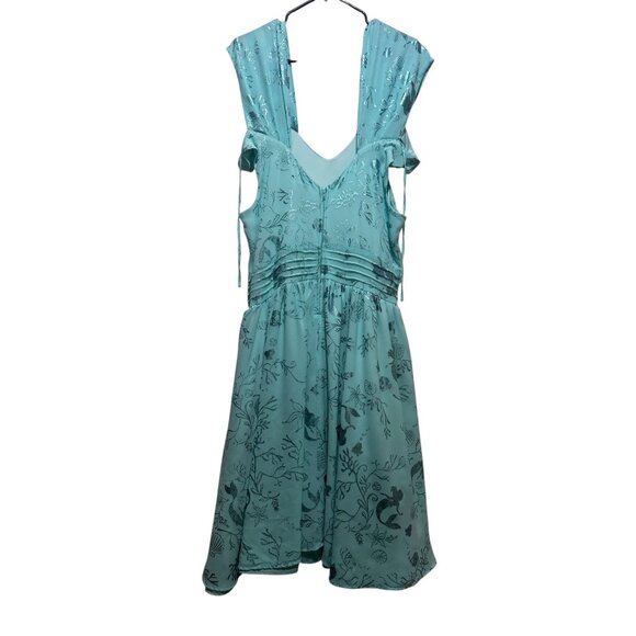 Disney Torrid Princess Ariel Print Swing Dress Women Size 12 Aqua Green Mermaid - Picture 4 of 16